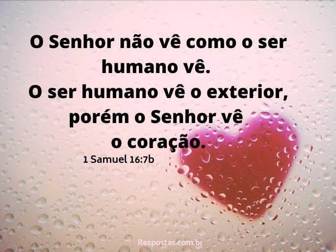 O senhor não ve como o ser humano  vè